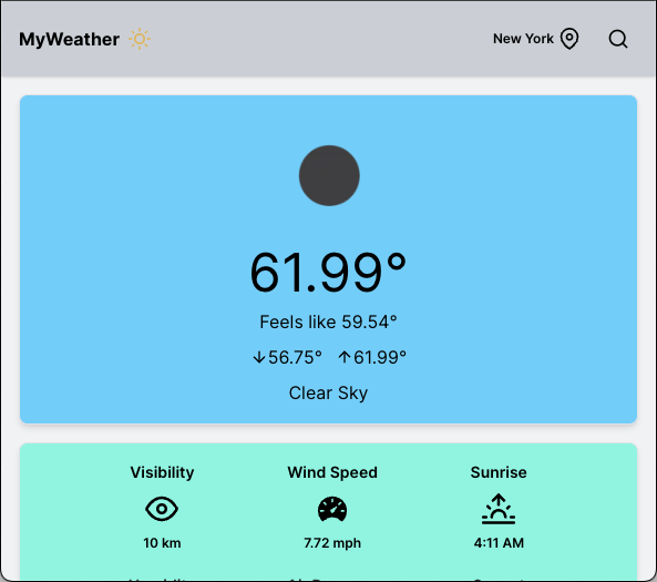 A weather app